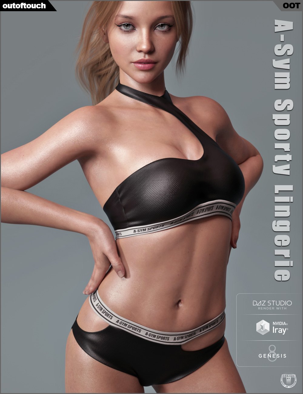 A-Sym Sporty Lingerie for Genesis 8 Female(s)