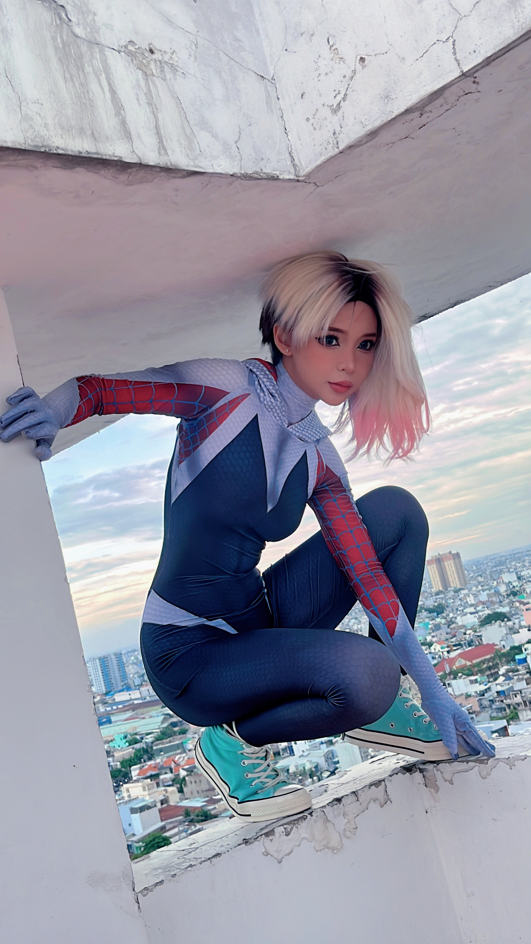 Блудный косплей Spider-Gwen by UmekoJ чикса без комплексов